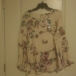 Floral print blouse